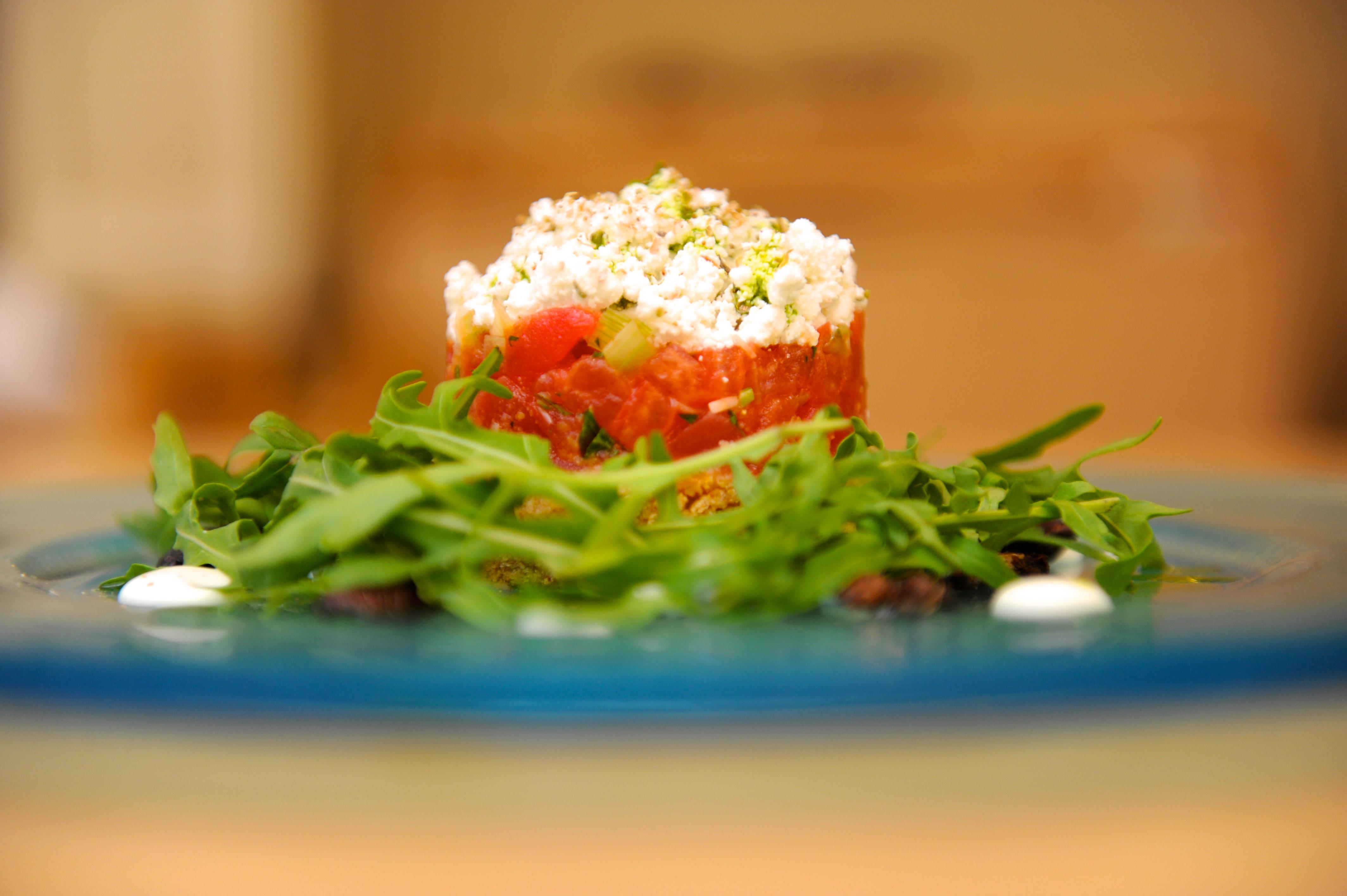 Rodos Palace Hotel Ixiá Kültér fotó A salad with goat's cheese